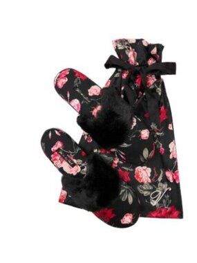 Victoria’s Secret Signature Satin Slippers, Size Small